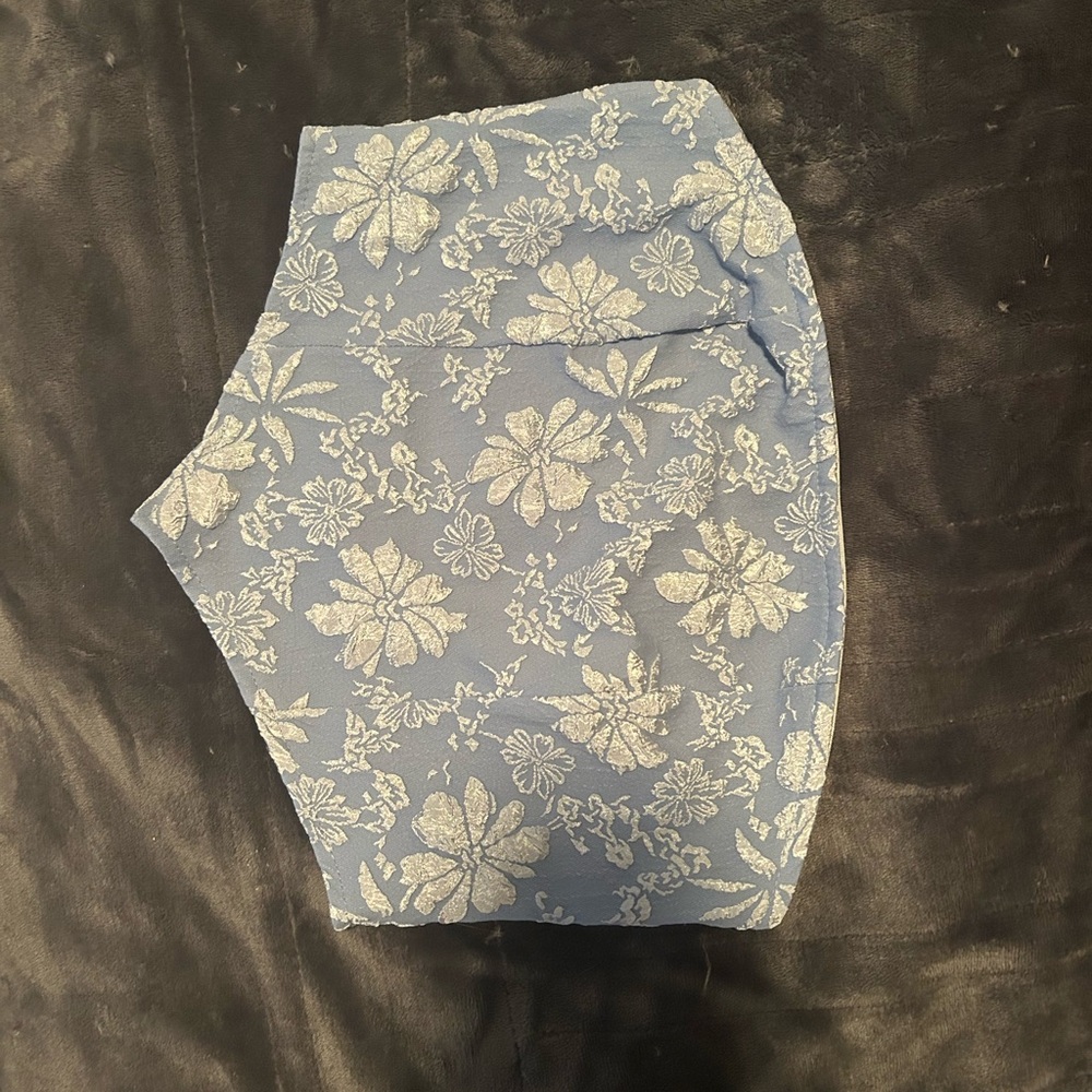 SHEIN Blue and White Crop Top